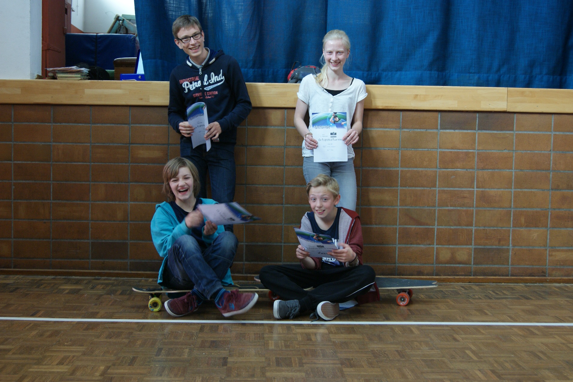 Helfercrew mit Auszeichnung