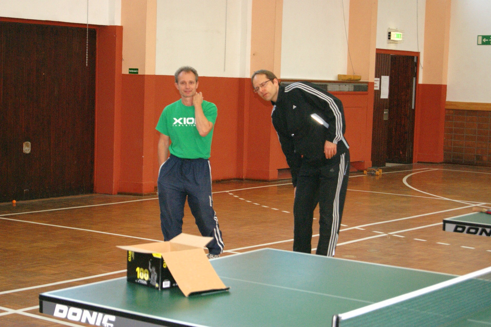 Trainer bei der Pause