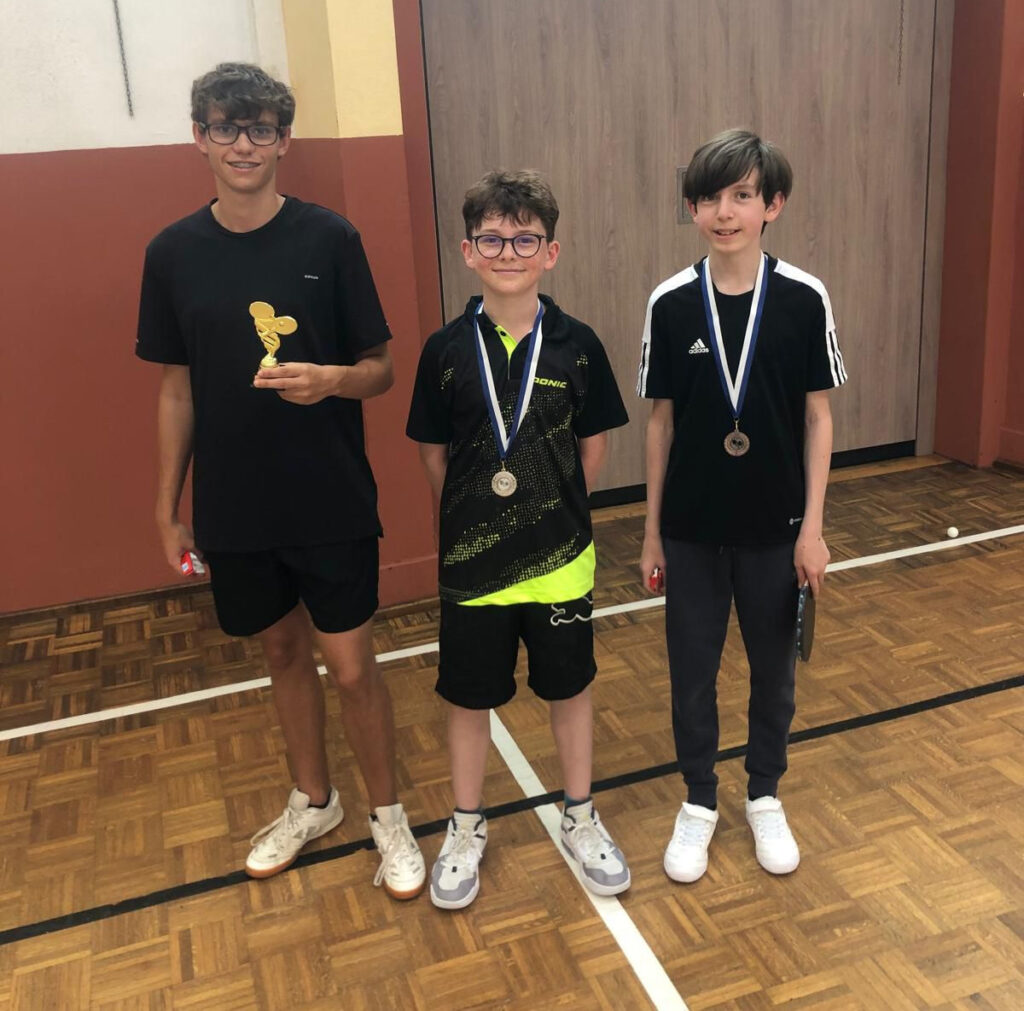 Die TOP3 der Jugend-Vereinsmeisterschaft Die TOP3 der Jugend-Vereinsmeisterschaft